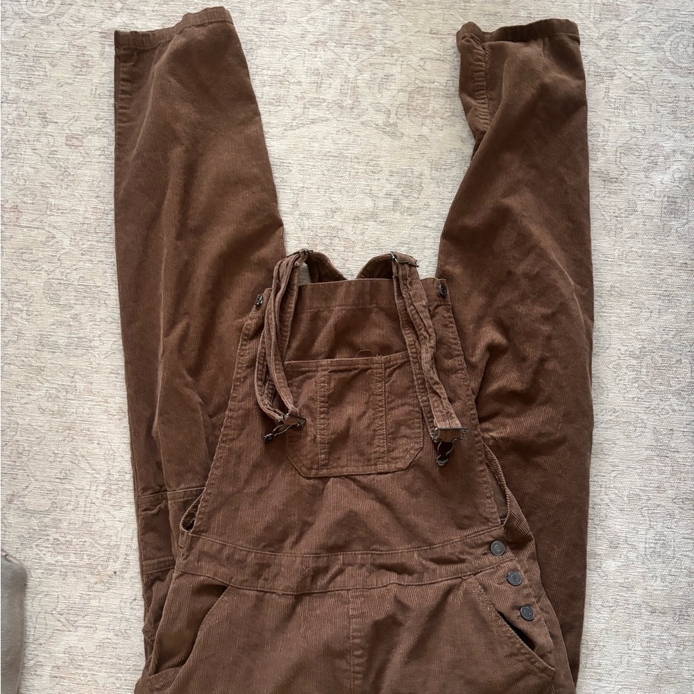 Boohoo Men's Brown corduroy Overalls